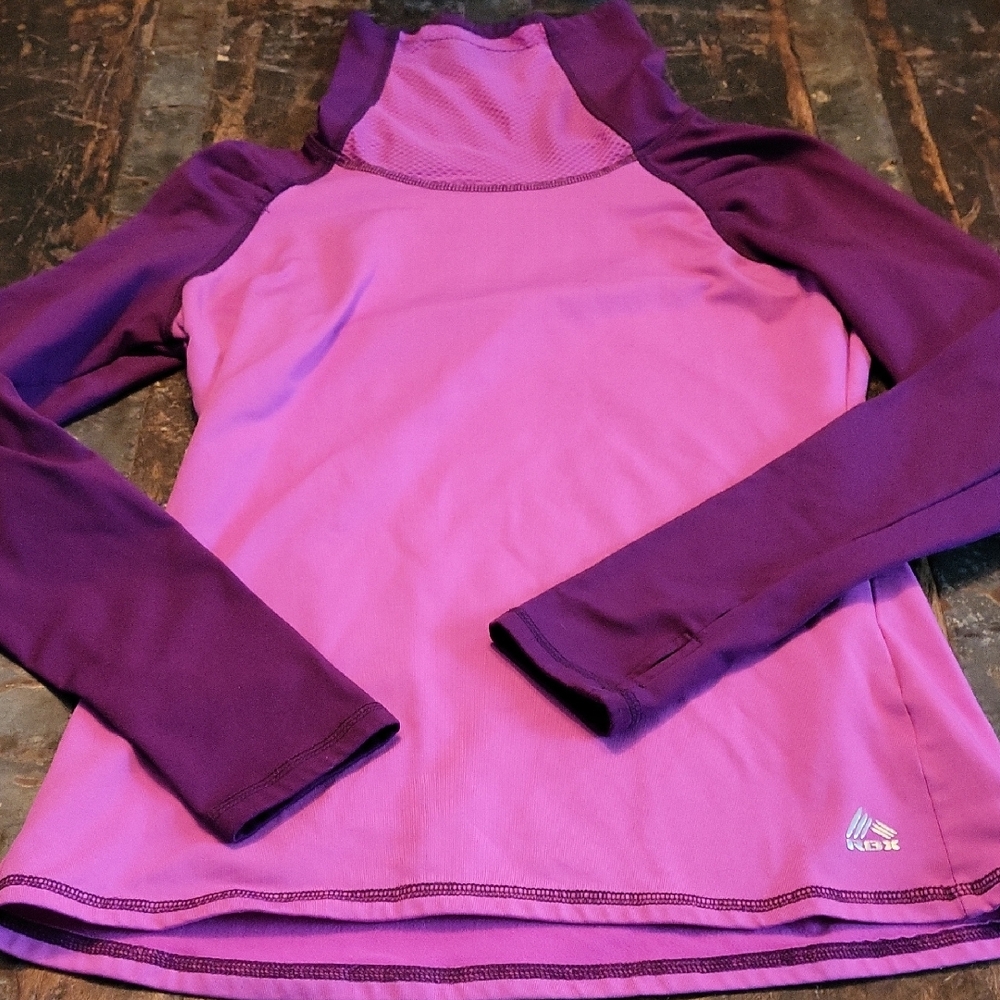 RBX Women’s Long Sleeve Performance Tee in Fuchsia and Plum
